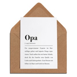 Grandpa Card with Envelope - Grandpa Definition