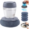 2026 Upgrade Comfort Grip Soap Dispensing Kitchen Scrub Brush, Non-Slip