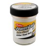 Berkley PowerBait Glitter Trout Bait, White, Fishing Dough Bait, Scent