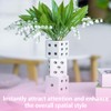 Ceramic Dice Vase,Unique Flower Vase,Retro Home Decor Bottle,Maximalist Planter,for Desk,