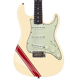 Guitar or Bass Racing Stripe Sticker - Fits All Guitars (Dark Red)