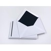 25 Mourning Envelopes with Black Silk Lining and Black Bar,