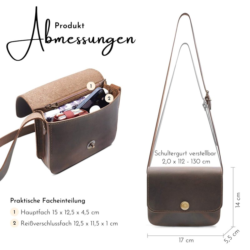 Thielemann Sienna Mini Bag, Made in Germany, Evening Bag, Small