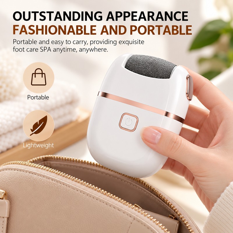 Rechargeable Electric Foot File for Callus Care – Cordless Dead