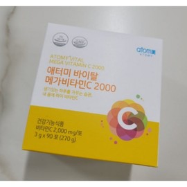 Atomy Vital Mega Vitamin C 2000 3gx90 sachets DK, 270g, 1 piece / 애터미 바이탈 메가비타민C 2000 3gx90포 DK, 270g, 1개