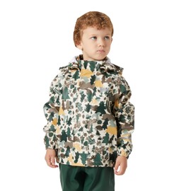 Helly-Hansen Kid's Bergen 2.0 PU Rainset AOP, 390 Jungle Green Aop, 5