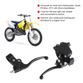 Pair of 22 mm Left Right Thumb Throttle Brake Lever Fit For Mini Moto Quad Pit Bike ATV (Flexible and Adjustable)