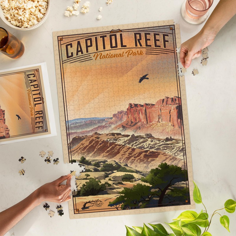 Lantern Press 1000 Piece Jigsaw Puzzle, Capitol Reef National Park,
