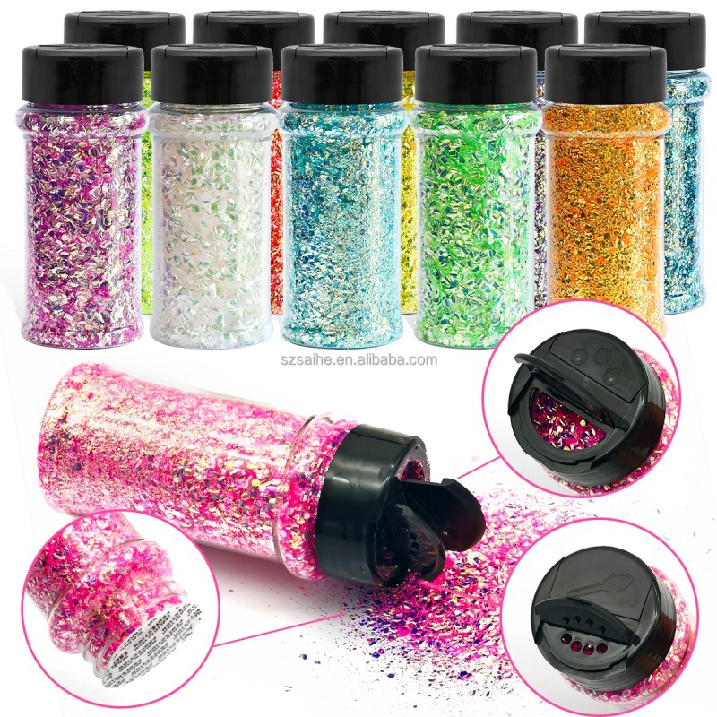 s Bubble Glitter Set of 12 Colors for Resin Tumblers