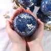 DomeStar 3PCS Decorative Balls, Mosaic Glass Orbs Centerpiece Balls 4inch