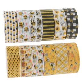 Gatuida 12 Rolls Decorative Washi Tape Set with Aesthetic Journal Scrapbook Tape for DIY Crafts Planners and Wrapping Portable Convenient