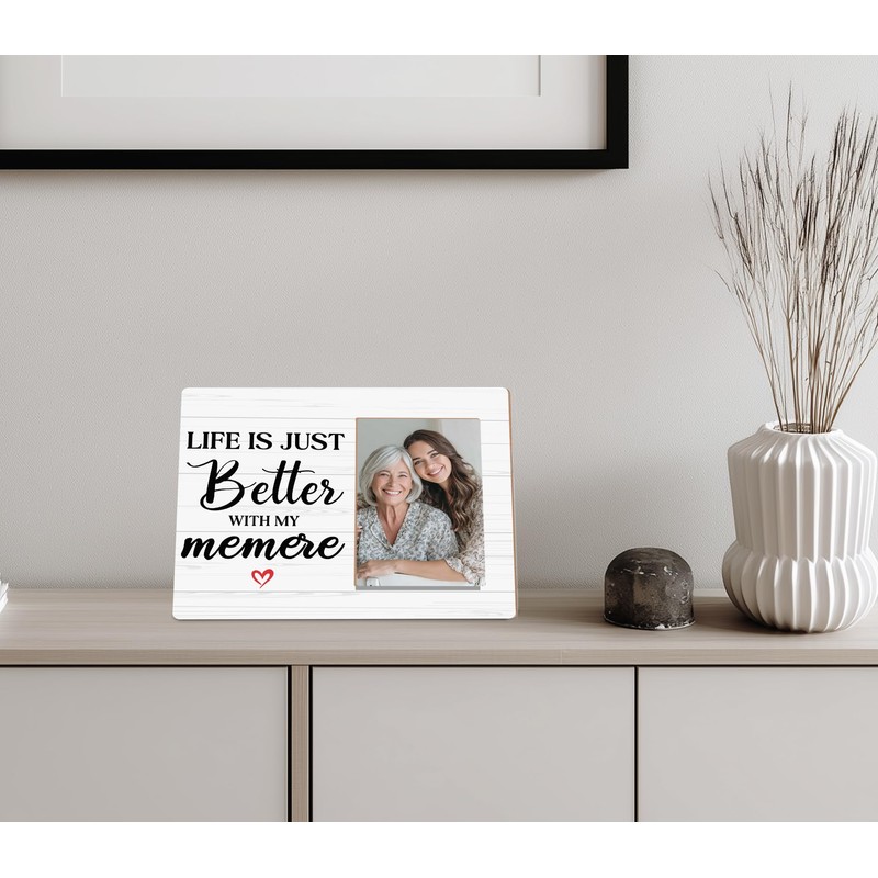 Memere Picture Frame,Gifts for Grandma,Life Is Better with My Memere