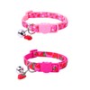 2 Pack Cat Collars Adjustable Kitten Collars with Bells Breakaway