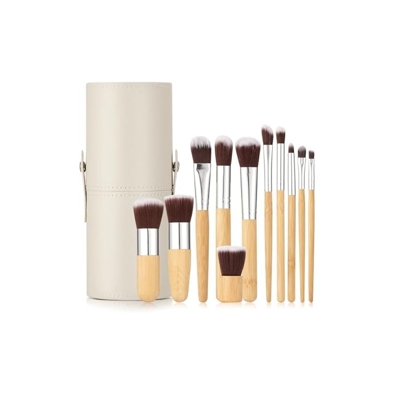11 PCS Set de Brochas para Maquillaje Bambu
