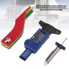 Digital Tire Tread Gauge Color Coded Depth Measurement Tool Handheld