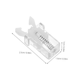 Operitacx 20pcs Spring Loaded Self Locking Buckle for Garbage Bin Lid Replacement Clip Automatic Press Lock for Trash Tank Glasses Case Toothpick Box Compact and Portable Multi Use Latch