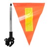SUPVOX Golf Cart Flags - High Visibility Reflective Orange (11.4