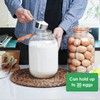 Qianfenie Glass Jars with Airtight Lids, 2 Pack - 1
