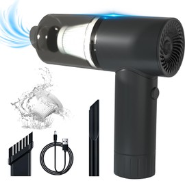 Xllent Handstaubsauger, Handsauger Kabellos 6000PA,Mini Autostaubsauger mit Typ-C-Aufladung 30min Laufzeit,HEPA-Filterung