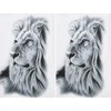 2 Blätter Temporäres Löwe Tattoo Tier Tattoo Löwen Klebetattoo HB724x2