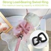 UFURMATE Swivel Clip, 3Pcs Space Aluminum Double Ended Swivel D-ring