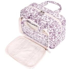 Women's Toiletry Bag Large & Cosmetic Bag Large, Make Up Bag for Men & Full Size Toiletry Bag for Children, Small Dusty Rose Flower