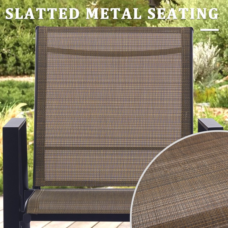 Stabrech Outdoor Bar Stools Set of 2, 44'' Patio Bar
