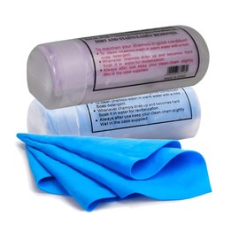 2 Pack (26"x17") Super Absorbent Chamois Towels - Reusable & Scratch-Free Auto Drying Cloths, Soft Shammy for Car Detailing