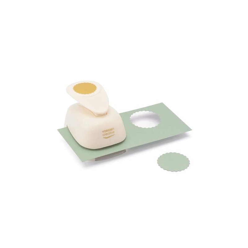 Vaessen Creative Craft Paper Punch - Scalloped Circle - Ø