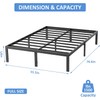 Mr IRONSTONE Full Size Bed Frame, Heavy Duty Steel Slat