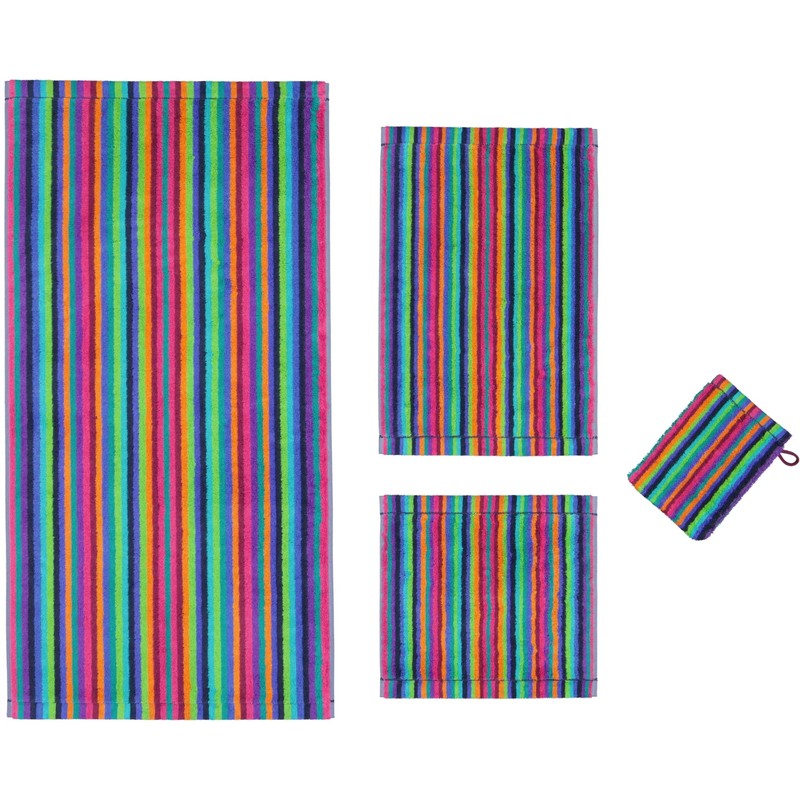 Cawö Life Style Striped Hand Towel Handtuch 50x100 cm multicolor
