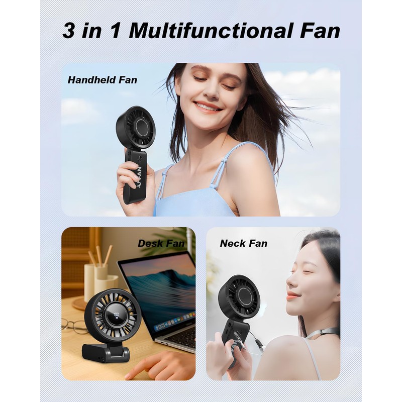 Vryllis Handheld Fan (Black)