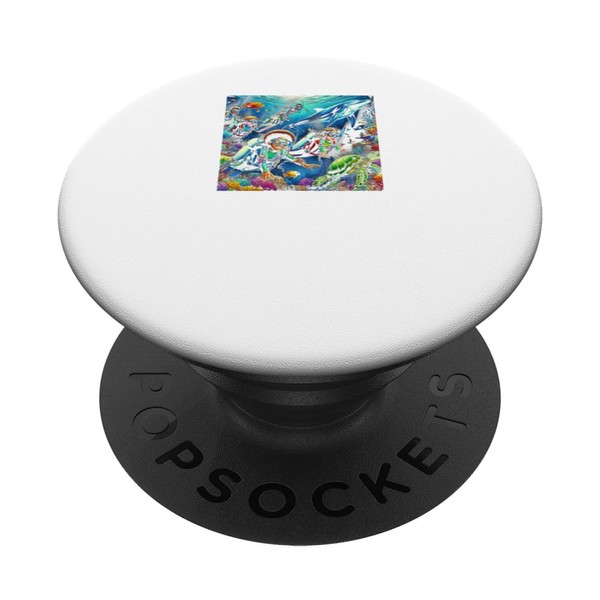 Friendly Seas: Kids Scuba & Treasure Discovery PopSockets Standard PopGrip