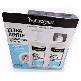 Neutrogena Ultra Gentle Cream To Foam Cleanser 2 Pack