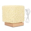 Rattan Table Lamp with LED Bulb USB Powered Decorative Hand