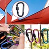 TITECOUGO Aluminum Alloy D-Ring High Strength Carabiner Key Chain Clip