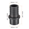 sourcing map PVC Pipe Fitting 30mm Barbed x 32mm OD