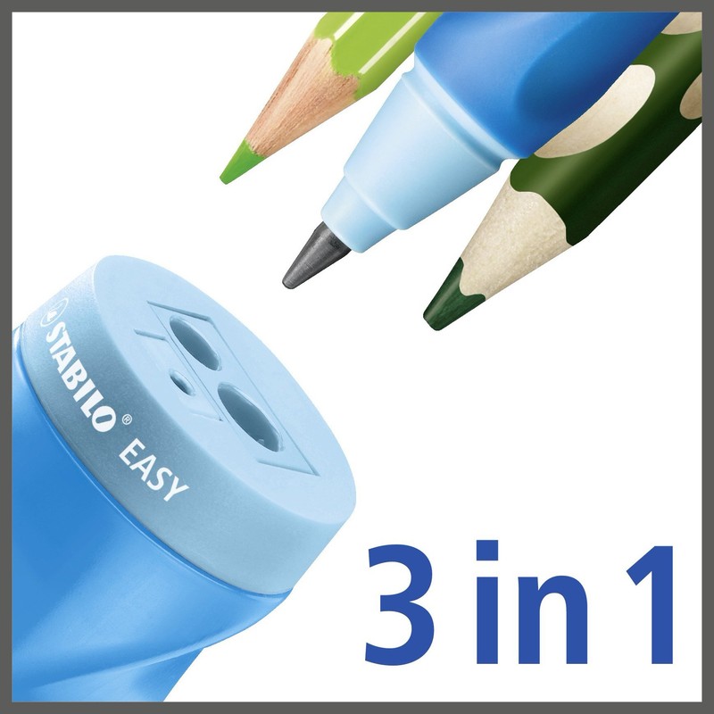 Ergonomic Container Sharpener - STABILO EASYsharpener - 3 in 1
