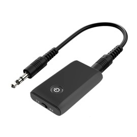 Bluetooth 5.3 Transmitter and Receiver, 2-in-1 3.5mm Wireless Audio Adapter, aptX Low Latency, for TV/Headphones/PC/Home Stereo/Speakers