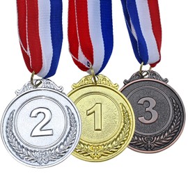 GOLDGE 3 pieces winner medals gold silver bronze medals for children gold winner medals children for party sports day toy prizes competition awards medals party bags