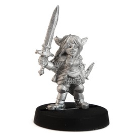 Stonehaven Gnome Paladin Miniature Figure (for 28mm Scale Table Top War Games) - Made in USA