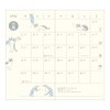 Midori Pocket Diary 2026 Slim Monthly Cat Pattern 22362006 (Starts