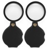 2 PCS Pocket Magnifying Glass, 32x Small Mini Folding Magnifying