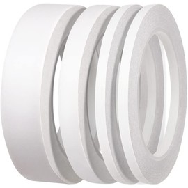 YISUMEI YISUMEI 4 Rollen Selbstklebendes doppelseitiges Klebeband zum Handwerksklasse Bro DIY mit 25 Meter pro Rolle(6mm/12mm/25mm)