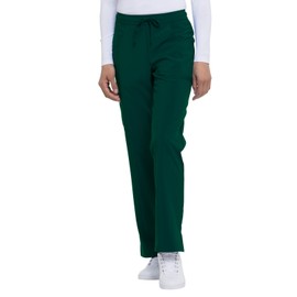 Dickies EDS Essentials Scrubs for Women, Drawstring Cargo Scrub Pants with Four-Way Stretch and Moisture Wicking DK010, S, Hunter Green