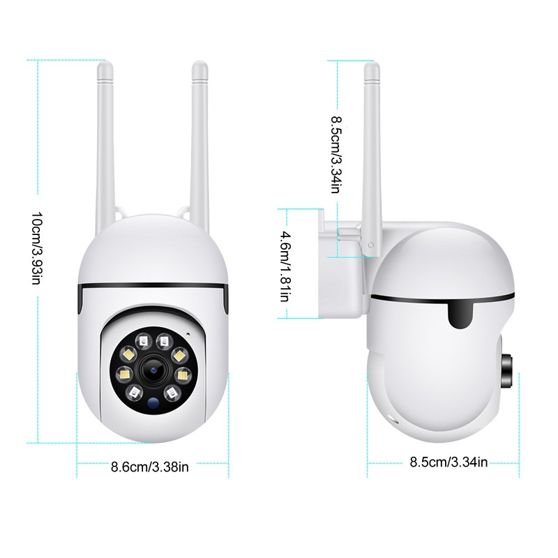 Wireless Camera Night Vision 360° 2.4G 1080P 2 Way Audio