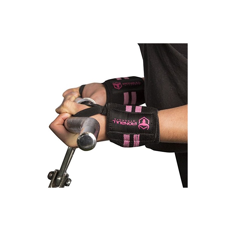 Women Wrist Wraps With Thumb Loops - 12" Professional Grade