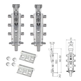 2 X Concealed Universal Hanging Bracket Kitchen Wall Unit Cabinet Plates Cover CAPS