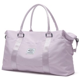 Carry On Bag for Women with Wet Pocket Travel Duffel Bag with Trolley Sleeve Gym Tote Bags Waterproof Large