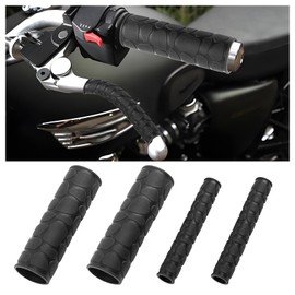 4PCS Dirt Bike Grips Cover,Anti-Slip Motorcycle Grips with Convex Texture to Protect Original Grip & Provide Cozy Hold,Soft Motorcycle Accessories ATV Handlebar Grip for Bicycles